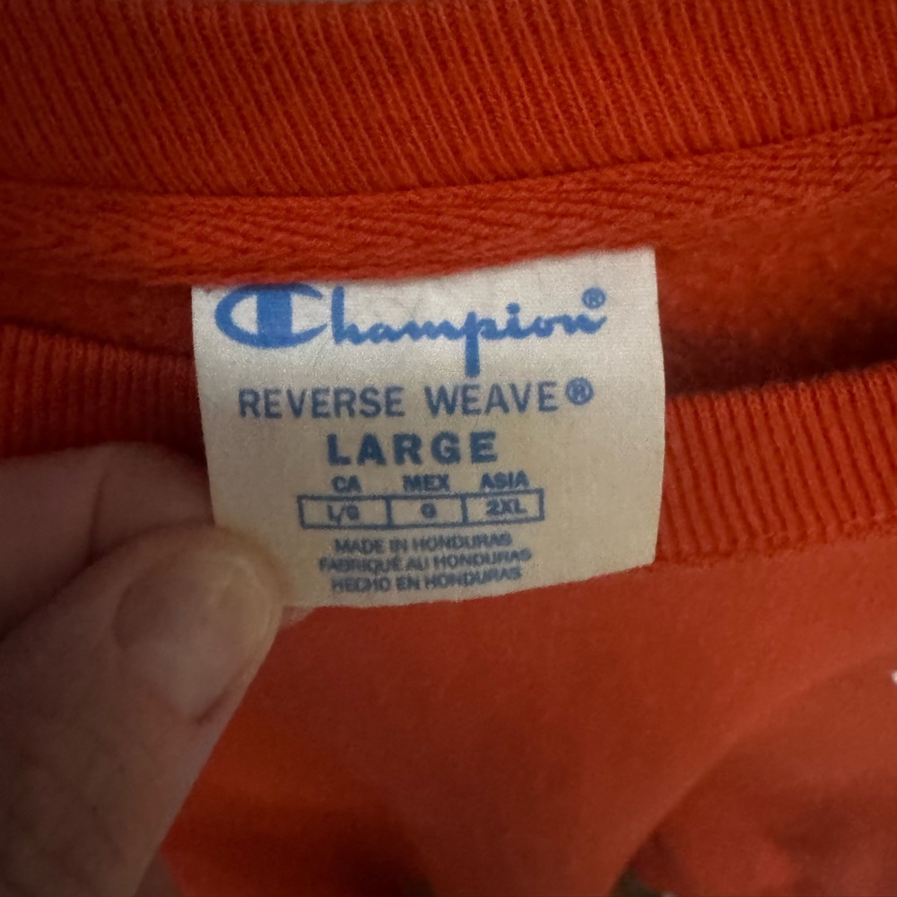CHAMPION Reverse Weave Crew Neck Sweatshirt large - Picture 3 of 5